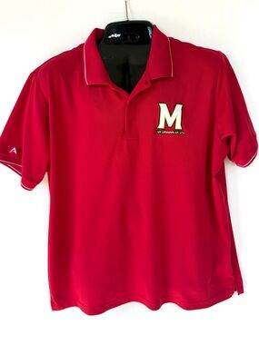Antigua Maryland Terrapins Red Polo Shirt 2XL NCAA UMD Athletic Collared Top